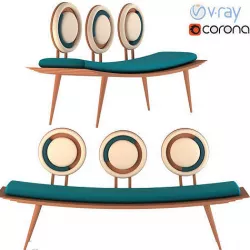 Tripletseat 3D model