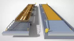 Truck Scales or Railroad Track Scales and Floor Scales 3D model