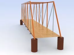 Truss Bridge 3D model