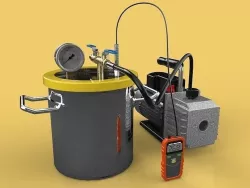 VACUUM DEGASSING CHAMBER AND PUMP KIT 3D model