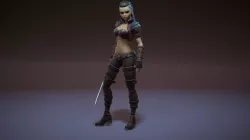 Valkyrie Low-poly 3D model
