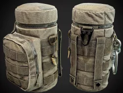 Water Bottle Pouch Low-poly 3D model
