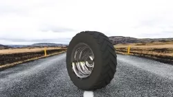 Wheel 3D model Low-poly 3D model