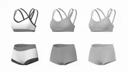 Woman Sportswear 08 Base Mesh Design Kit 3D model