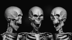 Zbrush skeleton - skull and Aantomy 3D model
