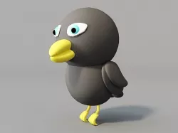 3d crow 3D model