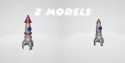 3d Rocket 3D model