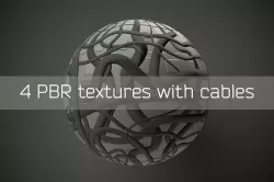 4 PBR textures with cables Texture