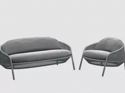 AHNDA GRAPHITE collection DEDON 3D model