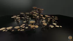 Alien Plant Mushroom Type 3 3D model