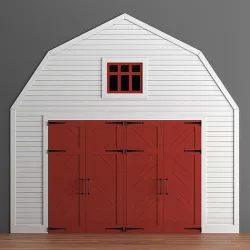 American barn wardrobe for children 3D model