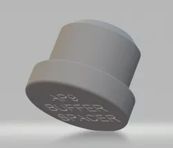 AP9 BUFFER SPACER 9MM 3D model
