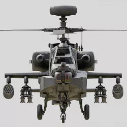 Apache AH64D LOW Low-poly 3D model