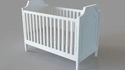 Ava Regency Convertible Crib 3D model