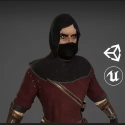 Bandit Low-poly 3D model