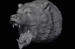 Bear head 3D model