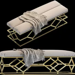 Bench Trellis 3D model
