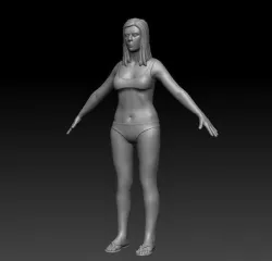 Bikini girl 3D model