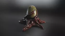 Biomass monster egg Low-poly 3D model