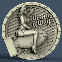 Bombs Away 3d model in stl format for CNC machines 3D model 3D model