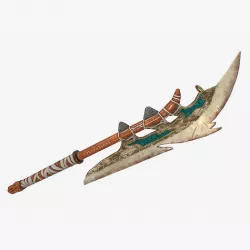 Bone Axe Low-poly 3D model