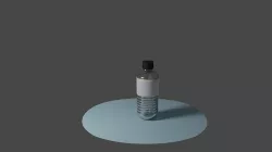 Bottle water plastic 3D model