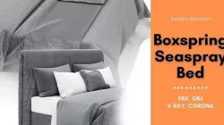 Boxspring Seaspray Bed 3D model