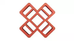Brick Jaali 5 Square 3D model