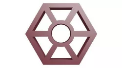 Brick Jaali Hex design 3D model