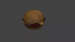 Burger Low-poly 3D model