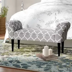 Busby Vanity Arm Upholstered Bedroom bench 3D model