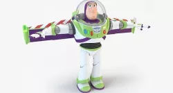 Buzz Lightyear Low-poly 3D model