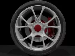 Car wheel 3D model
