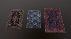 Carpets Low-poly 3D model
