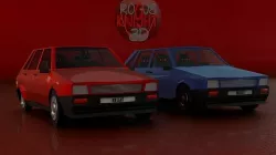 Cars Low-poly 3D model Low-poly 3D model