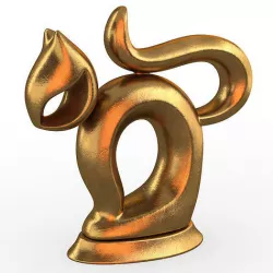 Cat decorative figure  3D model