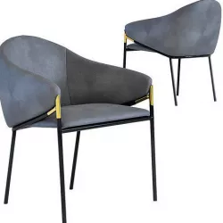 Chair with Armrest Boulevard 3D model