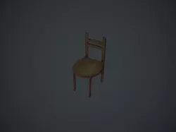 Chairs Low-poly 3D model