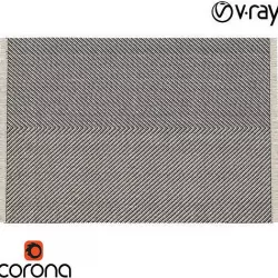 Chevron Woven Area Rug 3D model