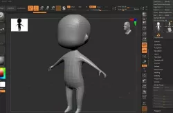 Chibi Base Low Poly 3D model