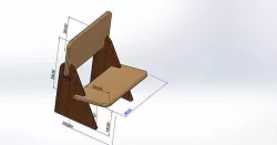 Child chair 3D model