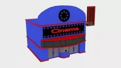  Cinema Cartoon 4  Low-poly 3D model