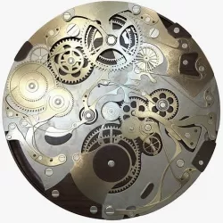 Clock Mechanism Wood 3D model