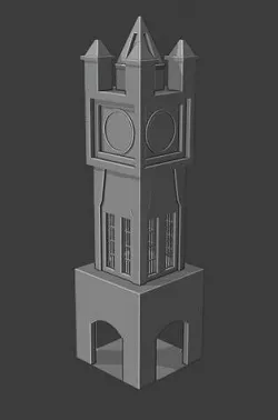 clock tower 3D model
