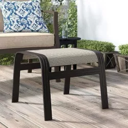 Cream Hymel Outdoor Ottoman 3D model