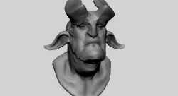 Creature Head v12 3D model