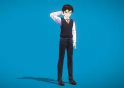 CyberEye Original Character Low-poly 3D model