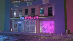 Cyberpunk Street Low-poly 3D model