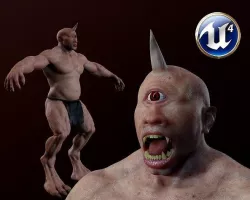 Cyclops  Low-poly 3D model