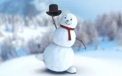 Dancing snowman 3D Low Poly Model Low-poly 3D model